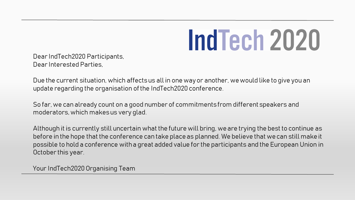 IndTech2020's tweet image. #IndTech2020 #HorizonEU #GreenNewDeal #batteries #industrial_technology