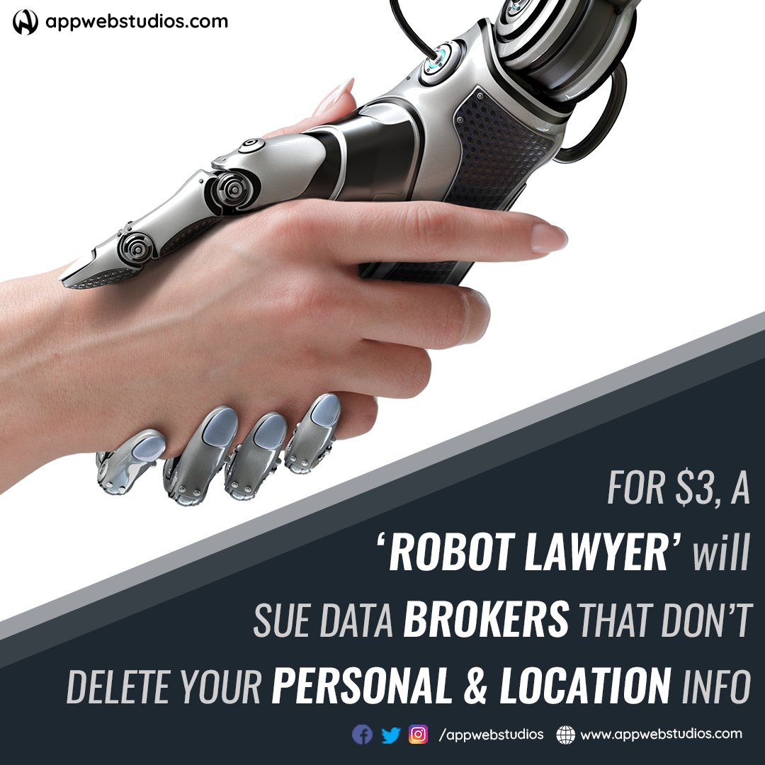 AppWebStudios's tweet image. A robot lawyer or a robo-lawyer refers to a legal AI application that can perform tasks that are typically done by paralegals or young associates at law firms. However, there is some debate on the correctness of the term.

#Appwebstudios #robotlawyer #appdevelopment #iOSAppStore