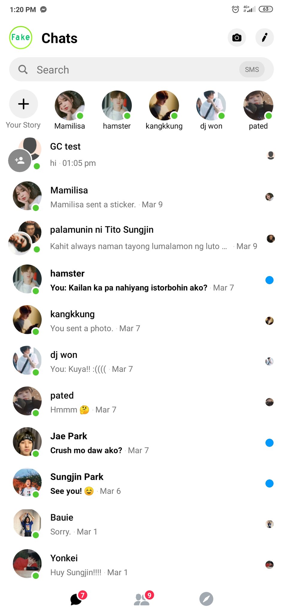 Fake chat messenger