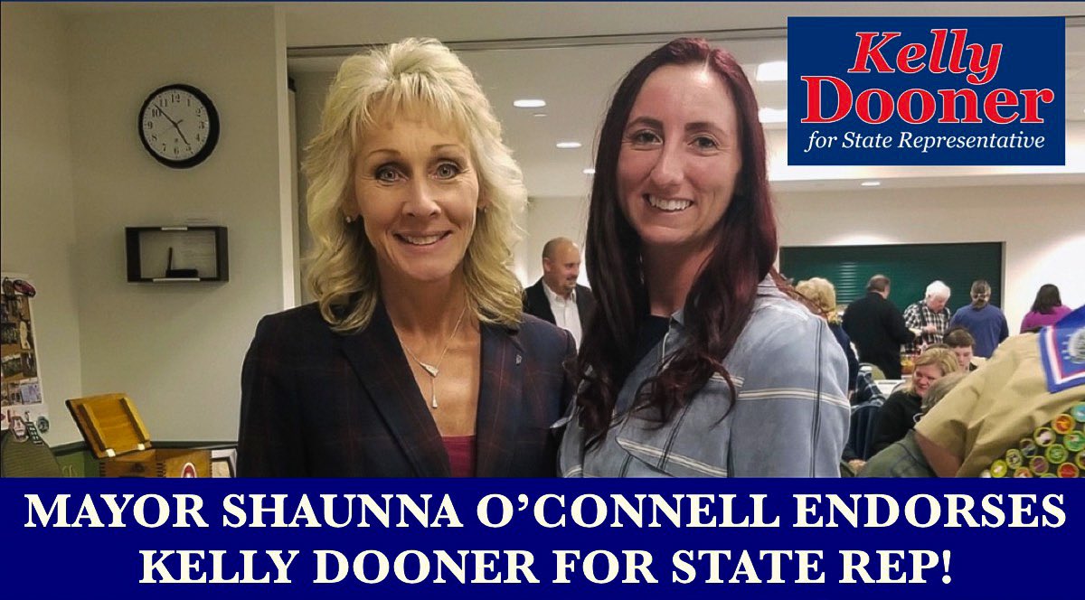 Kelly Dooner (@kelly4staterep) on Twitter photo Mayor <a href="/ShaunnaOconnell/">Shaunna O'Connell</a> endorses Kelly Dooner for State Representative! KellyForRep.com #mapoli #Taunton #Easton #ThirdBristol Mayor <a href="/ShaunnaOconnell/">Shaunna O'Connell</a> endorses Kelly Dooner for State Representative! KellyForRep.com #mapoli #Taunton #Easton #ThirdBristol