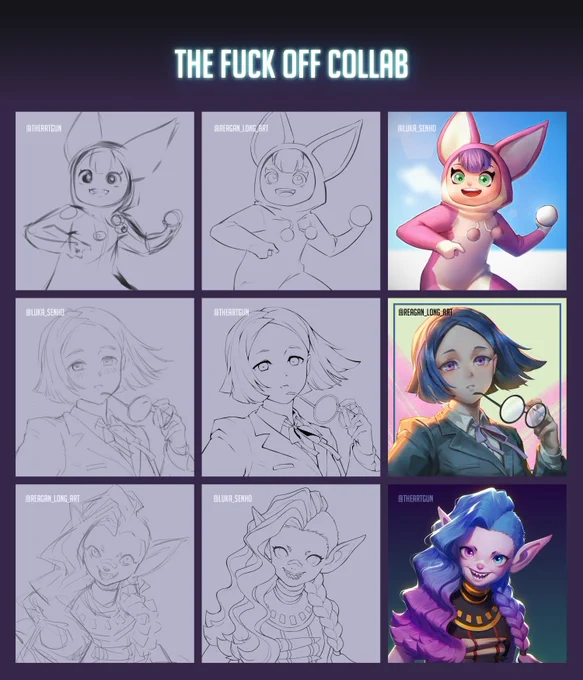made some bullshit with @TheArtGun and @LUKA_senho 