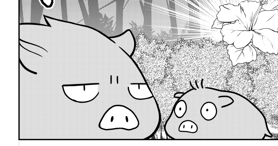 イノシシ描くの面倒くせー
ずっと2枚目みたいなイノシシ描いてたい 