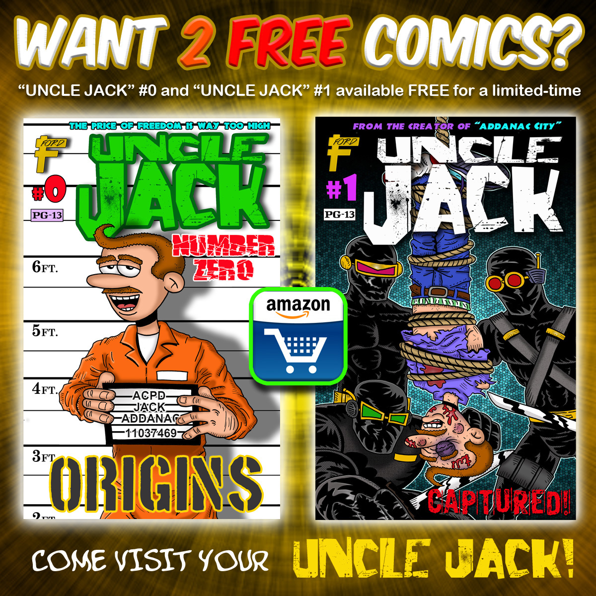 Stuck at home bored to tears? Get some FREE COMICS to read while you're on lockdown!
amazon.com/dp/B01JHSG4H8