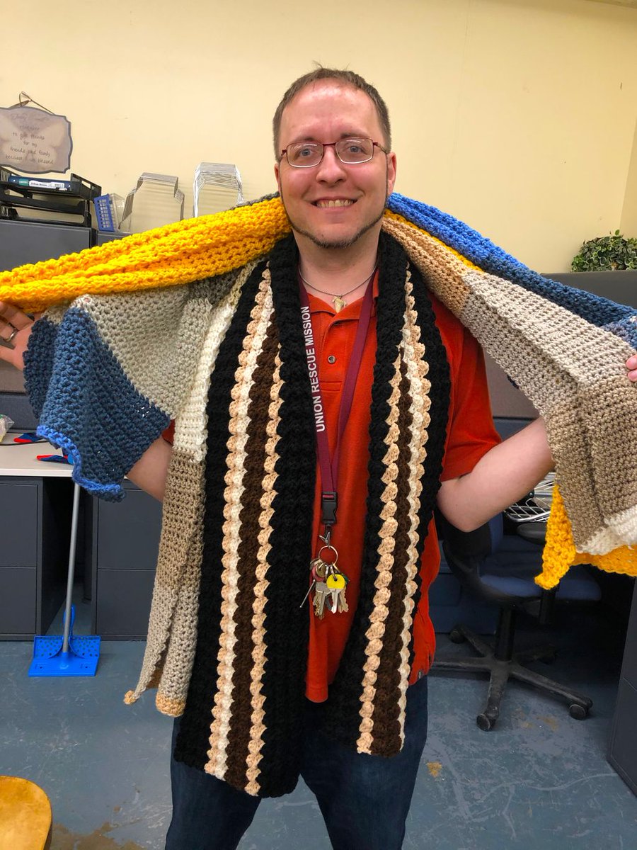 Ways to Help the URM from home - knitting/crocheting - We have a lot of men &amp; women come through our doors year round. When winter returns, many will need warm clothing (scarves, hats, blankets) &amp; it will be good to have a supply ready for them.