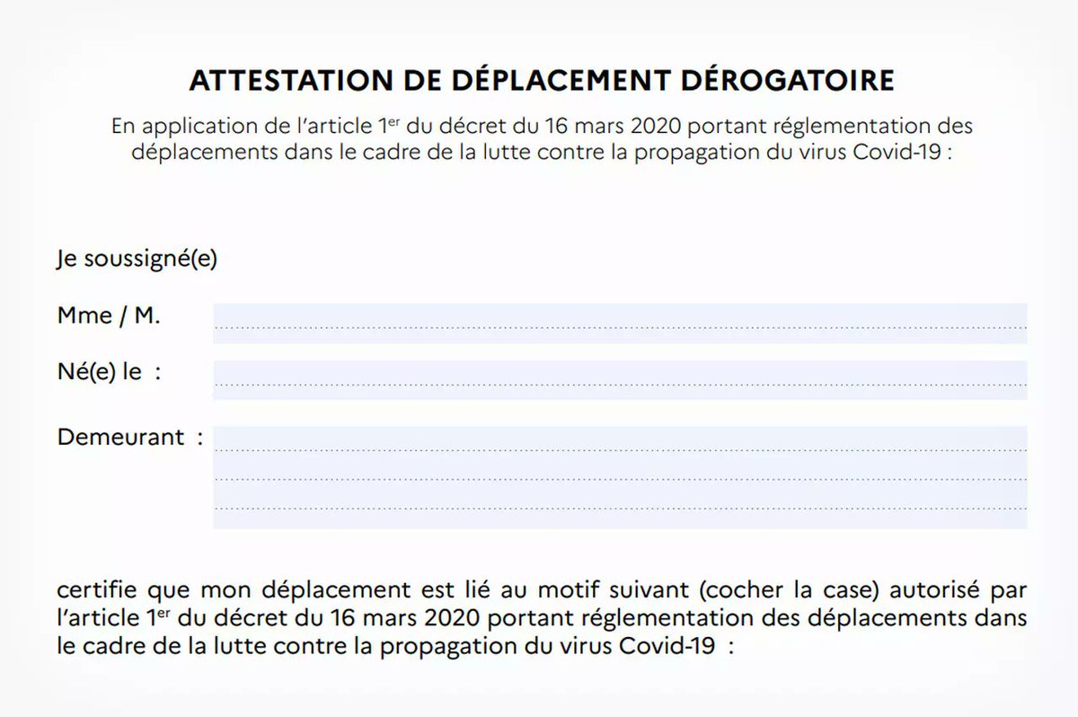 ⚠️ATTENTION ❕
Suite à la dernière annonce du #gouvernement, les #attestationsurlhonneur de #déplacement dérogatoire présentées sur #mobile ne sont plus autorisées.

Il vous faudra présenter une version papier uniquement ‼️

#confinement #coronavirus😷 

➡️france3-regions.francetvinfo.fr/bourgogne-fran…