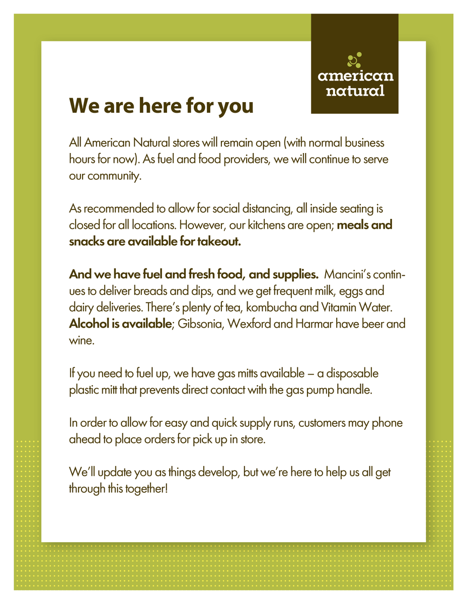 ANfuelforward's tweet photo. A quick update on our operations. We're here for you. https://t.co/UcO73fuati