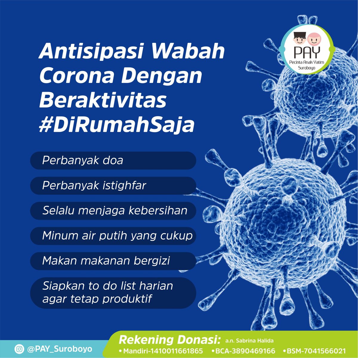 Corona mengingatkan manusia akan kebesaran Allah SWT. Berbagai kemajuan teknologi dan globalisasi dengan corona yang hanya ratusan mikron saja, dunia guncang dan negara-negara lockdown. Tidak ada yang dapat kita sombongkan di dunia ini