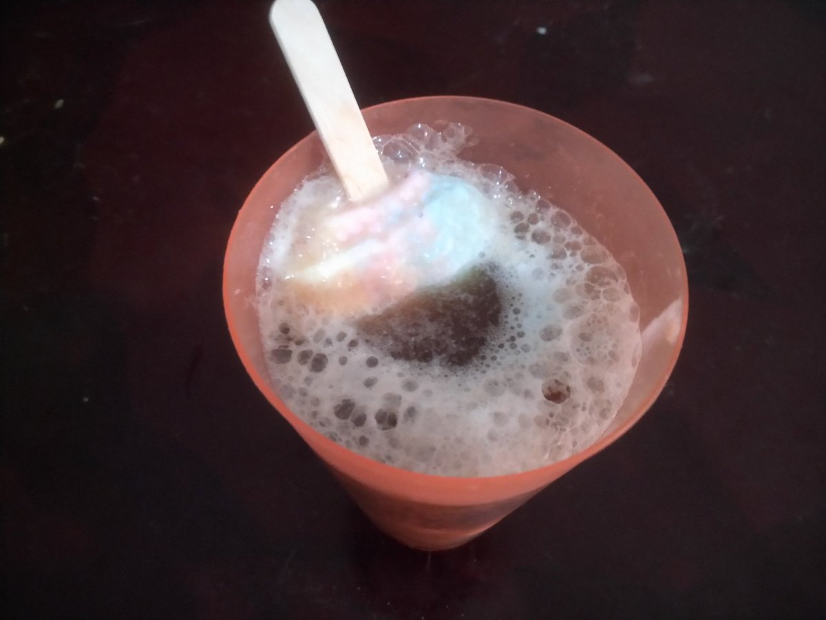 Comfort food RMO - Day 1Root beer float Paddlepop.