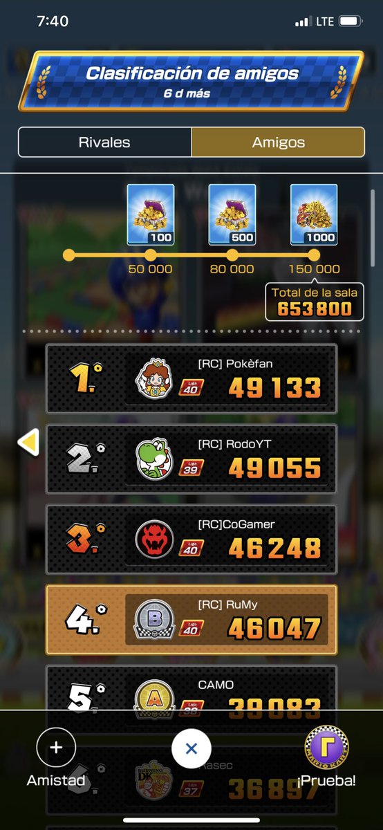 EpicRuMy's tweet photo. @192Pokefan @rodo_yt @Comugamerla Miren estoy en cuarto lugar pero preparensen q llegare a segundo porque pasarle a @192Pokefan  es algo@complicado jajajajaja https://t.co/mp8KYCL4yu