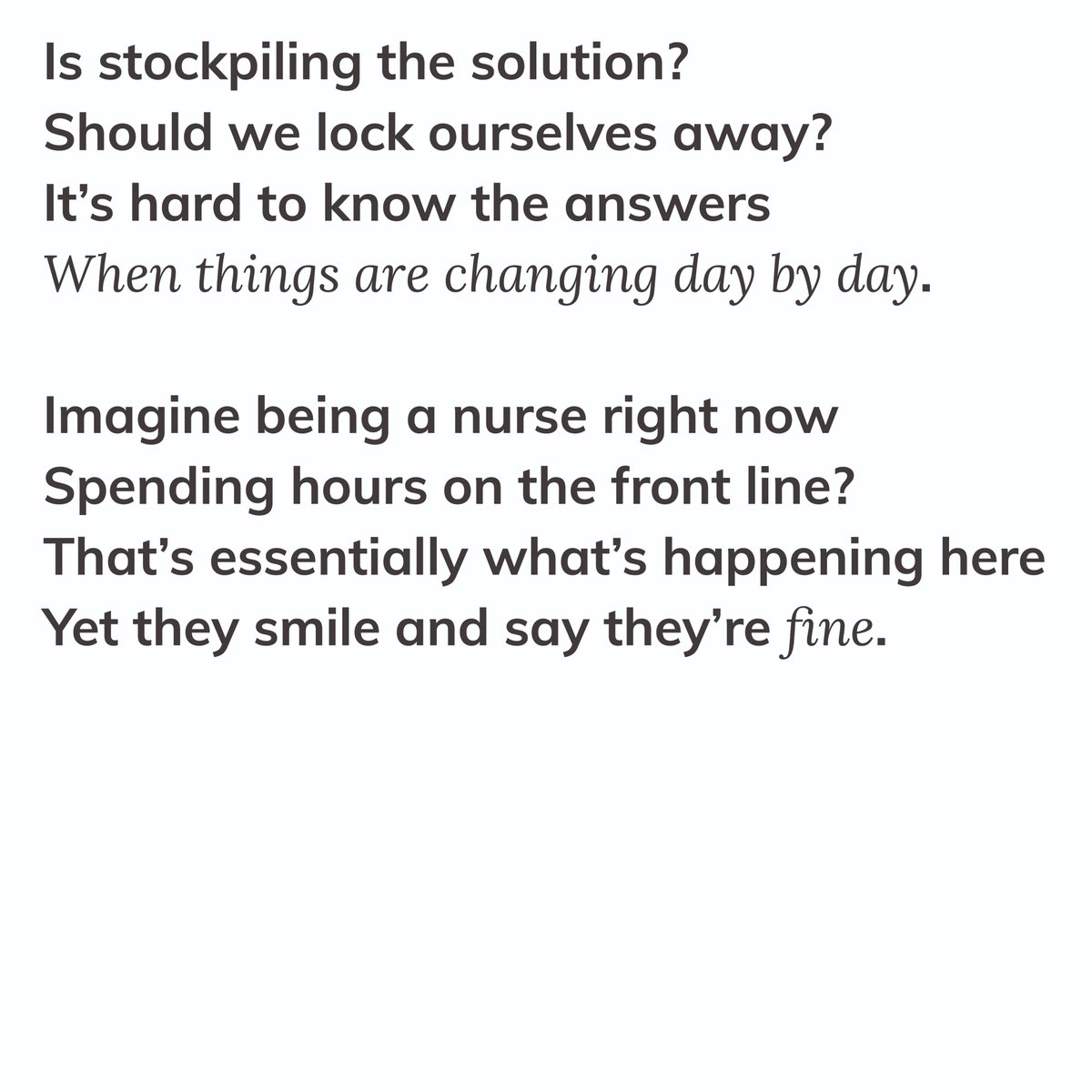 land_digital's tweet photo. Our lovely marketing operations manager, Sam, is helping to spread a little positivity in these tough times with this poem she wrote 💛 Give it a read below... https://t.co/X0XTziwWJU