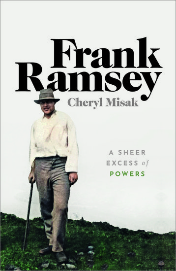 Our 3rd book in the reading list is Cheryl Misak’s ( @MisakCheryl ) “Frank Ramsey: A Sheer Excess of Powers”  #QuarentineLife  #Books  #ReadingList https://global.oup.com/academic/product/frank-ramsey-9780198755357?cc=co&lang=en&