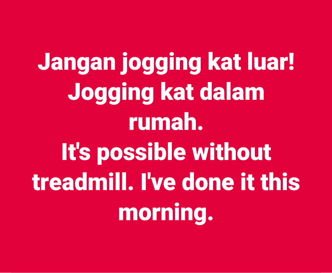 irfansatria_'s tweet photo. Nak lari sangat? #lariSetempat #lariPusingMeja #itsPossible mohon RT @twtjogging https://t.co/qHFDJE3OlW