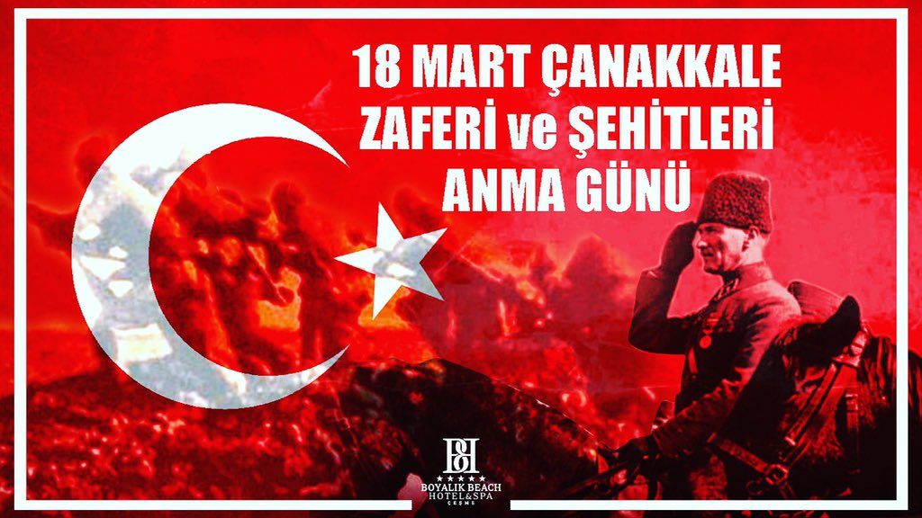 18 Mart Çanakkale Zaferi ve Şehitleri Anma Günü 🇹🇷#boyalikbeachhotel #18martçanakkalezaferi #18martcanakkalezaferikutluolsun