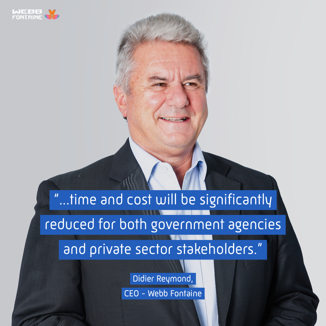 Webbfontaine's tweet photo. "The implementation of the MNSW, time and cost will be significantly reduced for both government agencies and private sector stakeholders. It will assist in eliminating inefficiencies that currently arise from procedures that are mostly paper-based.” Didier Reymond, CEO #WFAsia https://t.co/8wGjY33BPy