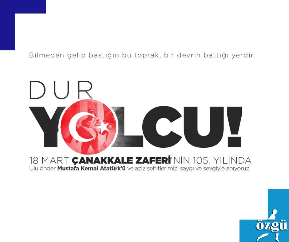 Çanakkale Zaferi’nin 105. yılında kahramanlarımızı minnet ve saygıyla anıyoruz… #18Mart #ÇanakkaleZaferi #18MartÇanakkaleZaferiveŞehitleriAnmaGünü