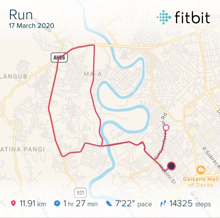 RamieJose's tweet image. Rainy evening endurance run. Slowly but surely. Building up my endurance and trying to chase the peak of my pacing. Quite good though. 🏃🏻‍♂️ #weeklytask #swimbikerunrepeat #fitbitcharge2