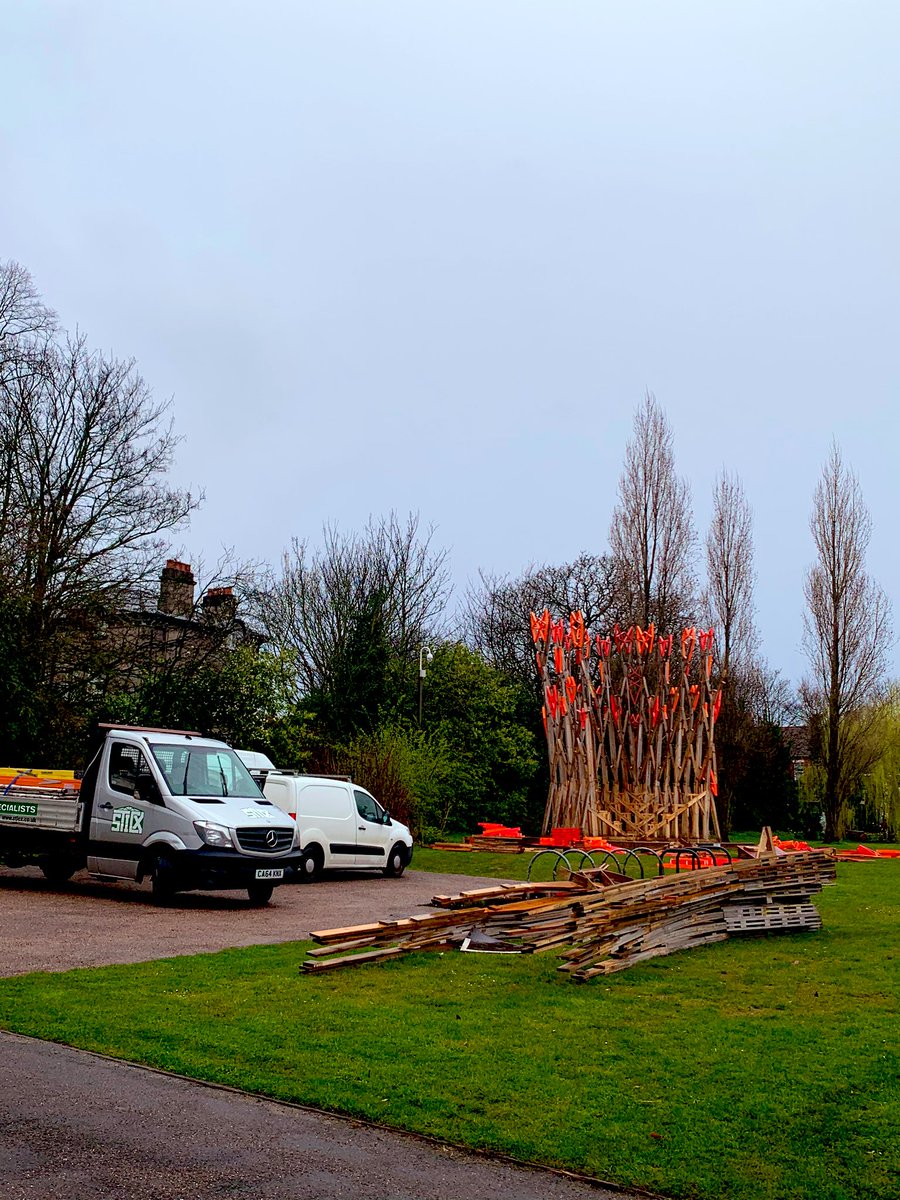 It’s all go here at <a href="/BirkenheadPark1/">Birkenhead Park</a> this morning. The wooden parliament is being dismantled for treatment and shipping to its new location. Thanks to <a href="/SticxLtd/">Sticx Timber Frame</a> for doing the deconstruction! #safehands #supportinglocalbusinesses