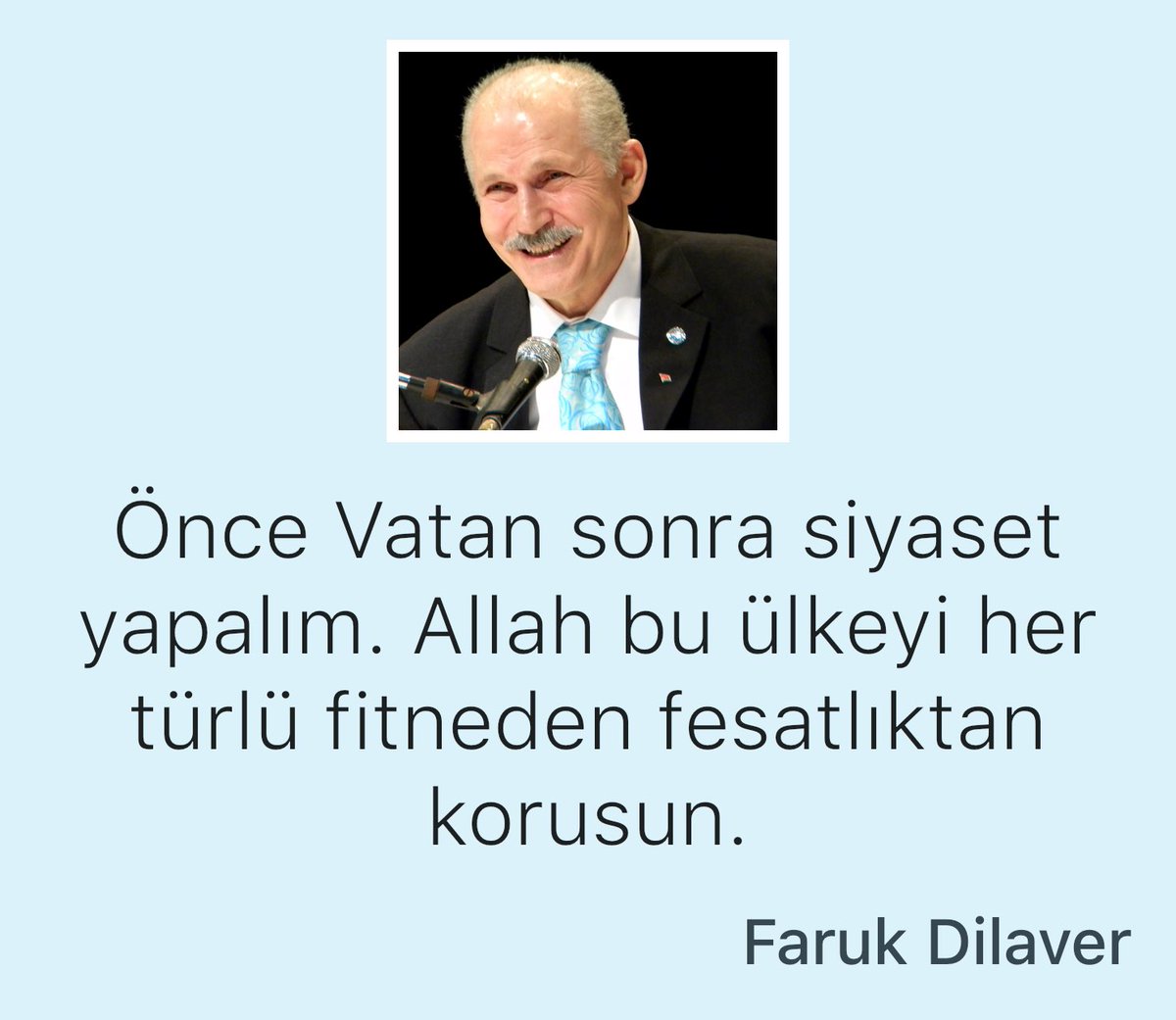 Önce Vatan sonra siyaset yapalım. Allah bu ülkeyi her türlü fitneden fesatlıktan korusun. ⁦@Faruk_Dilaver⁩ #vatan #sevgisi #imandandır #birlikteyeneceğiz #BirlikteBasaracağız #Türkiye #iman #ibadet #huzur #tevekkül #TedbirAlPanikYapma #namaz #islam #temizlik #sabır