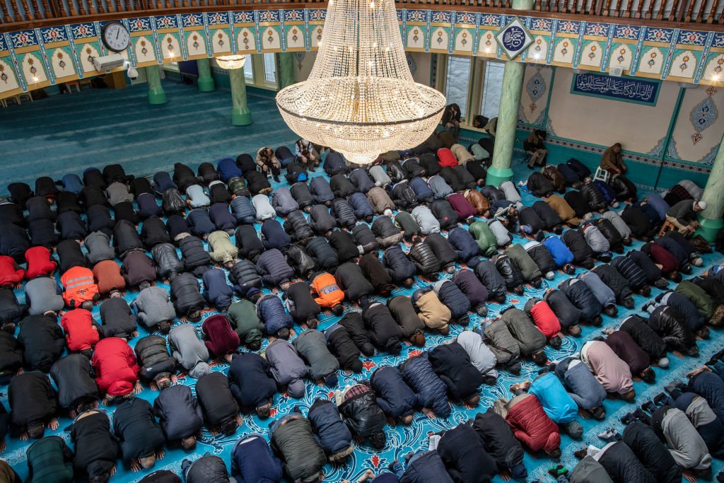 The second important thing about the Kabaa is actually something peculiar about every Mosque in the world. Try and see if you can spot the difference between these three mosques in Bangladesh, Turkey, & the UK, and this last photo from Mecca.