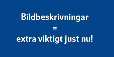 synskadade's tweet photo. Just nu delas många bilder med viktig information relaterad till Coronaviruset covid-19. En påminnelse från oss: Mycket viktigt att informationen i bild även framgår i text! #coronasweden #COVID19SWEDEN #funkpol #accessibility  @krisinformation @Folkhalsomynd @socialstyrelsen https://t.co/50NtgKGOMQ