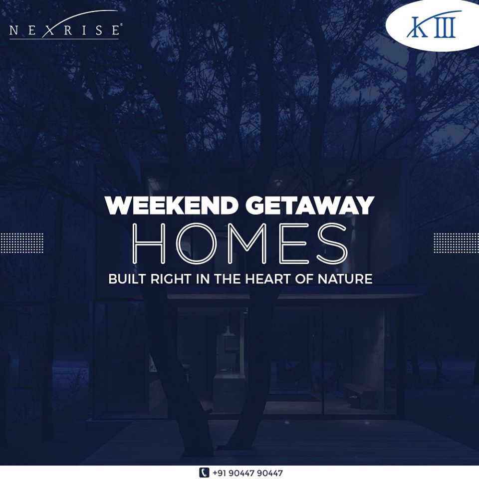 Weekend getaway homes built right in the heart of nature to give you the chills and take you away from all the hustles of the city. Experience the soothing environment and the eternal glory of mother nature at its best.

#WeekendHome #NexRise #RealEstate  #Gujarat #India