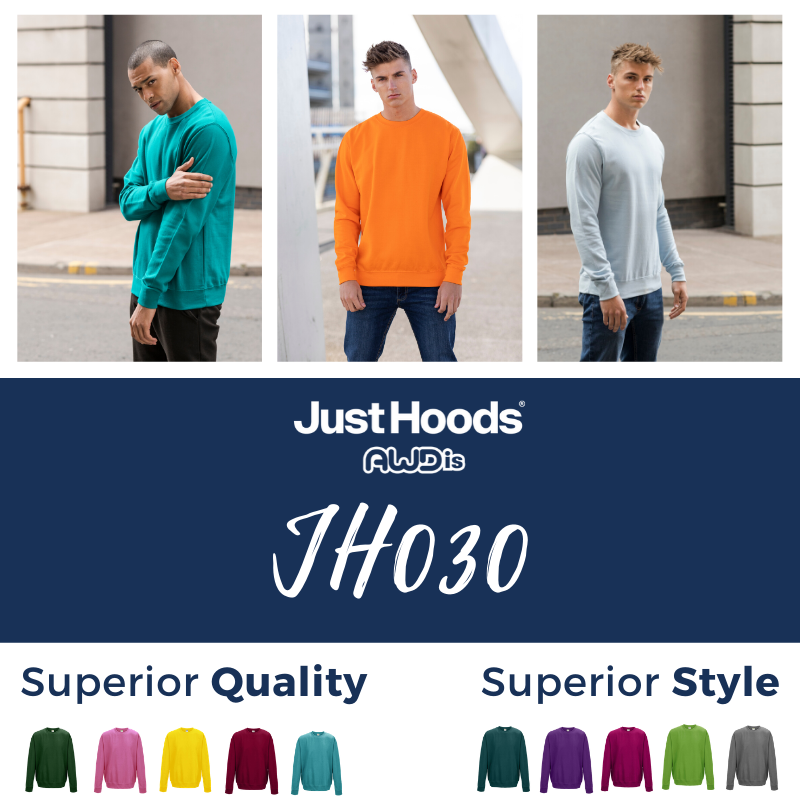 With 41 great colours and a size range from XS to 5XL, the JH030 is not to be missed! @justhoods 

Excellent for rebranding with an ideal printing surface and a simple tear away label. 

SHOP HERE: ow.ly/UyOt50yJWDD

#awdis #justhoods #sweats #prestigeleisure #distributor