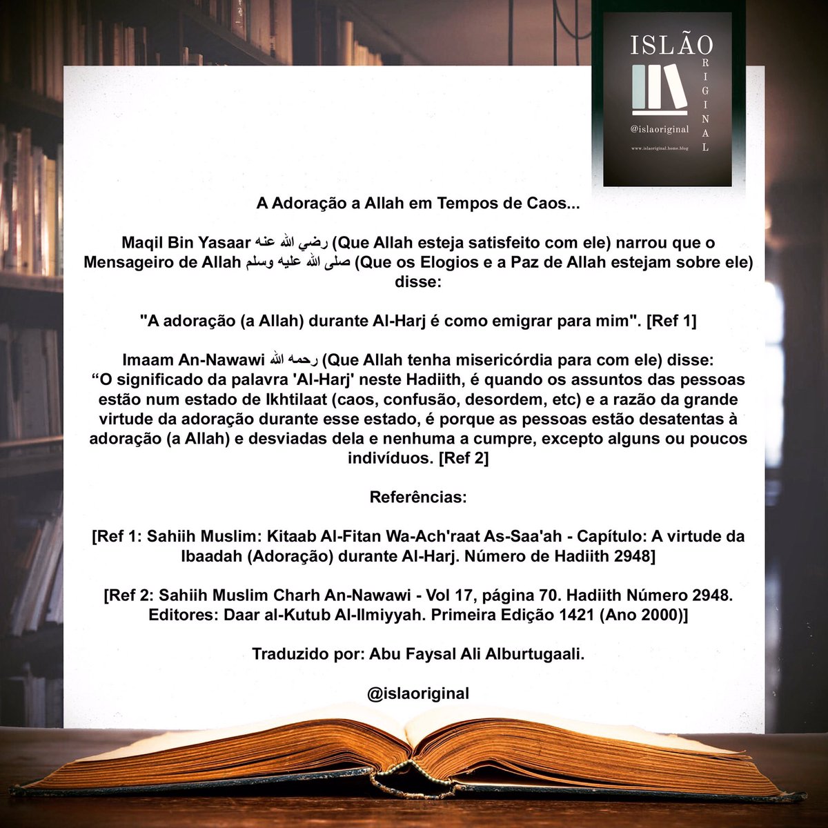 islaoriginal's tweet photo. #islão #islao #Alcorão #sunnah #muçulmanos #portugal #dawahsalafiyyah #islaoriginal https://t.co/RdYxE7TFMB