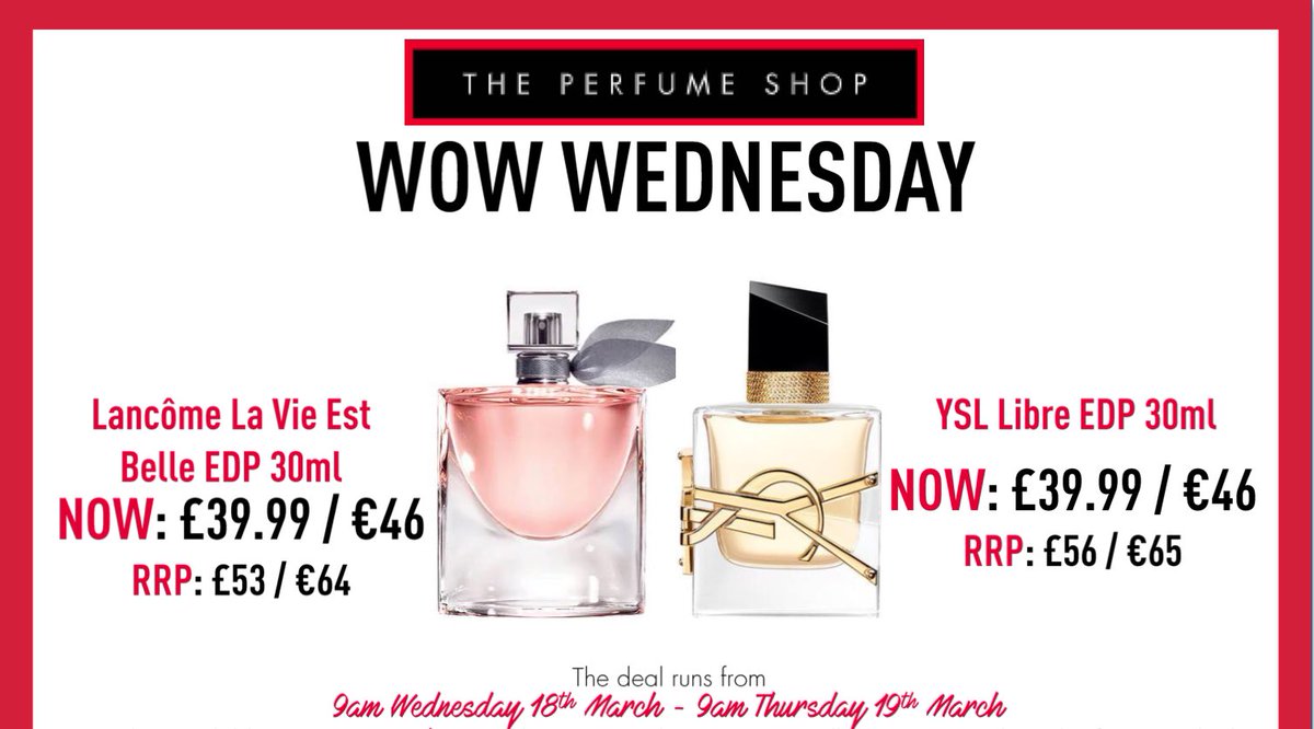 CALLING ALL BARGAIN HUNTERS🚨 for ONE day and ONE day only we have two fabulous offers available for new and existing loyalty members. With saving like this you can’t afford to miss out. 🛍 and with Mother’s Day quickly approaching why not treat that special lady in your life. 🎁