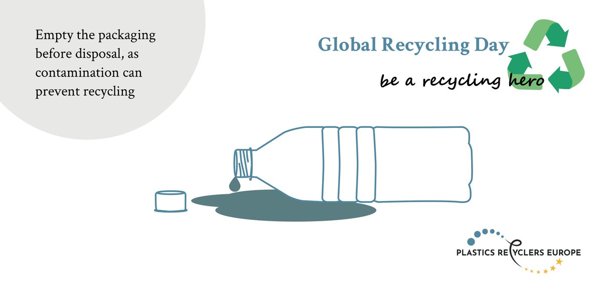 RecyclersEU's tweet photo. On this year’s #GlobalRecyclingDay, we would like to remind you that we are all #RecyclingHeros ♻️🌍 Remember to #recycle every day – here are some #tipsforrecycling to help you out 👇 #MakingPlasticsCircular https://t.co/MzLLWm9myi