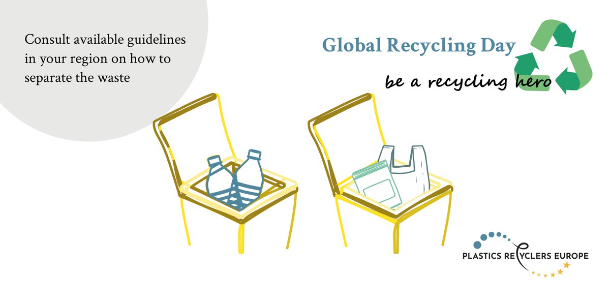 RecyclersEU's tweet photo. On this year’s #GlobalRecyclingDay, we would like to remind you that we are all #RecyclingHeros ♻️🌍 Remember to #recycle every day – here are some #tipsforrecycling to help you out 👇 #MakingPlasticsCircular https://t.co/MzLLWm9myi