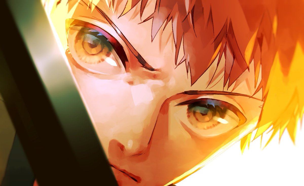 emiya shirou 1boy male focus solo close-up weapon sword looking at viewer  illustration images