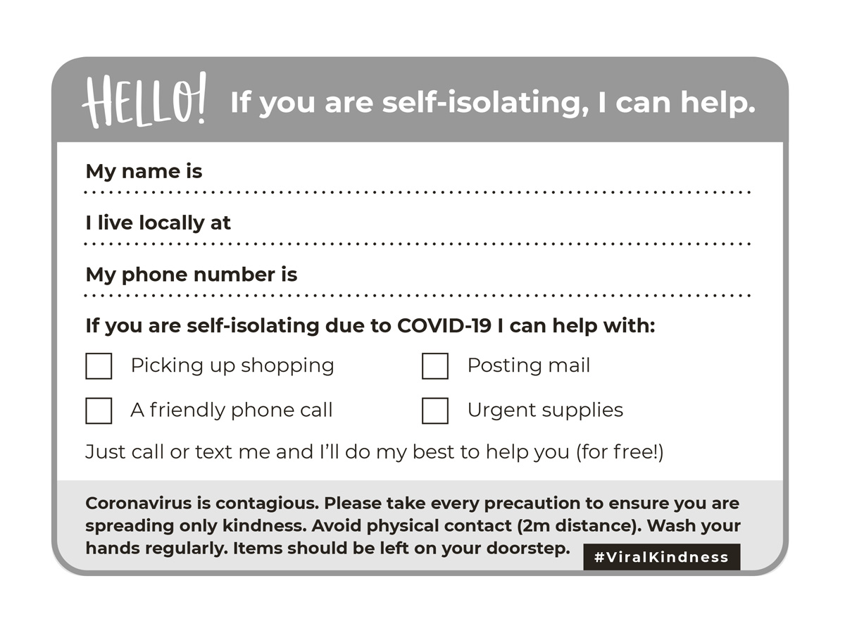 We are proud of our Guildford community - in these difficult times, there is so much heart and goodness. We love these printable cards to offer help and support. 
#guildfordlions #guildford #community #viralkindness #bekind