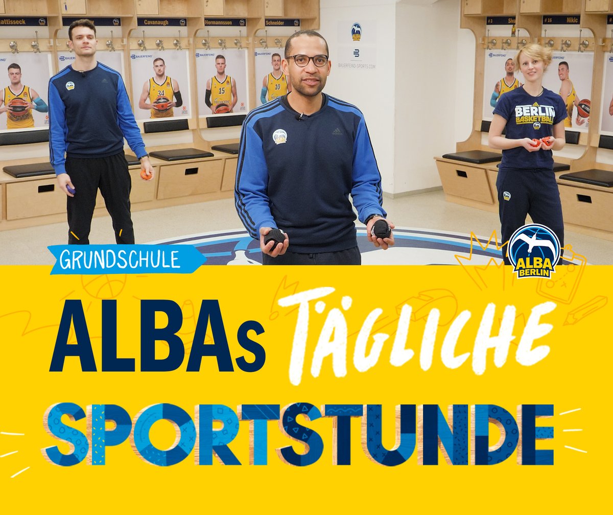 albaberlin's tweet photo. Die Premiere: Die erste Folge von "ALBAs täglicher Sportstunde" für Grundschüler ist jetzt live auf unserem Youtube-Kanal.

Hier entlang: https://t.co/M4qztVkh3E https://t.co/qWGa0FFaZa
