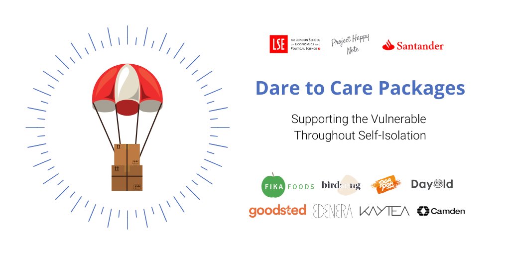 LSEnews's tweet photo. Looking for a way to support vulnerable people during Covid-19? 

@LSEGenerate has partnered with Dare to Care Packages and they're looking for volunteers and donations! 🙏 

Find out more ℹ️ on their website https://t.co/dD8zUJiaMI https://t.co/t0RyuawWZs