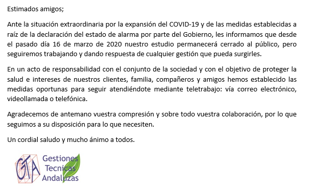 GESTIONES TÉCNICAS ANDALUZAS (@gtacordoba) on Twitter photo 