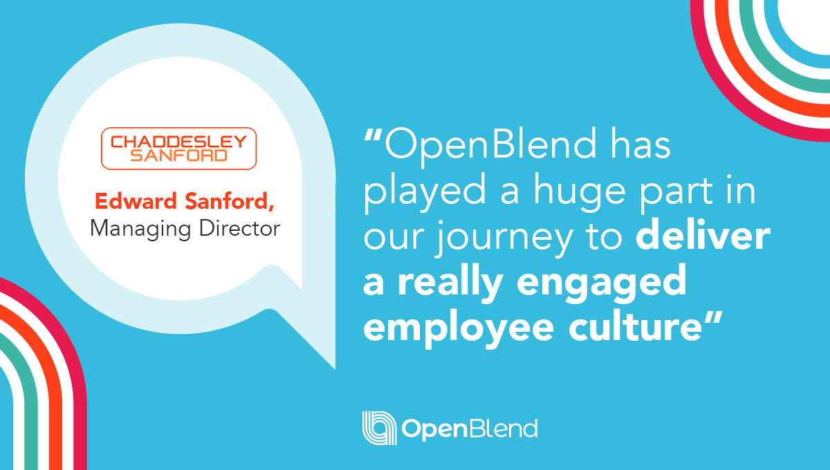 OpenBlend_'s tweet photo. Delivering on an engaged #employee #culture was key for @ChadSanHQ when implementing #OpenBlend. In times of uncertainty such as these #employeeengagement is necessary to keep a #workplace thriving. Book a #demo today: https://t.co/CPD7H8SUGr #thrivefromhome #remoteworking https://t.co/RO0co6bJ5h