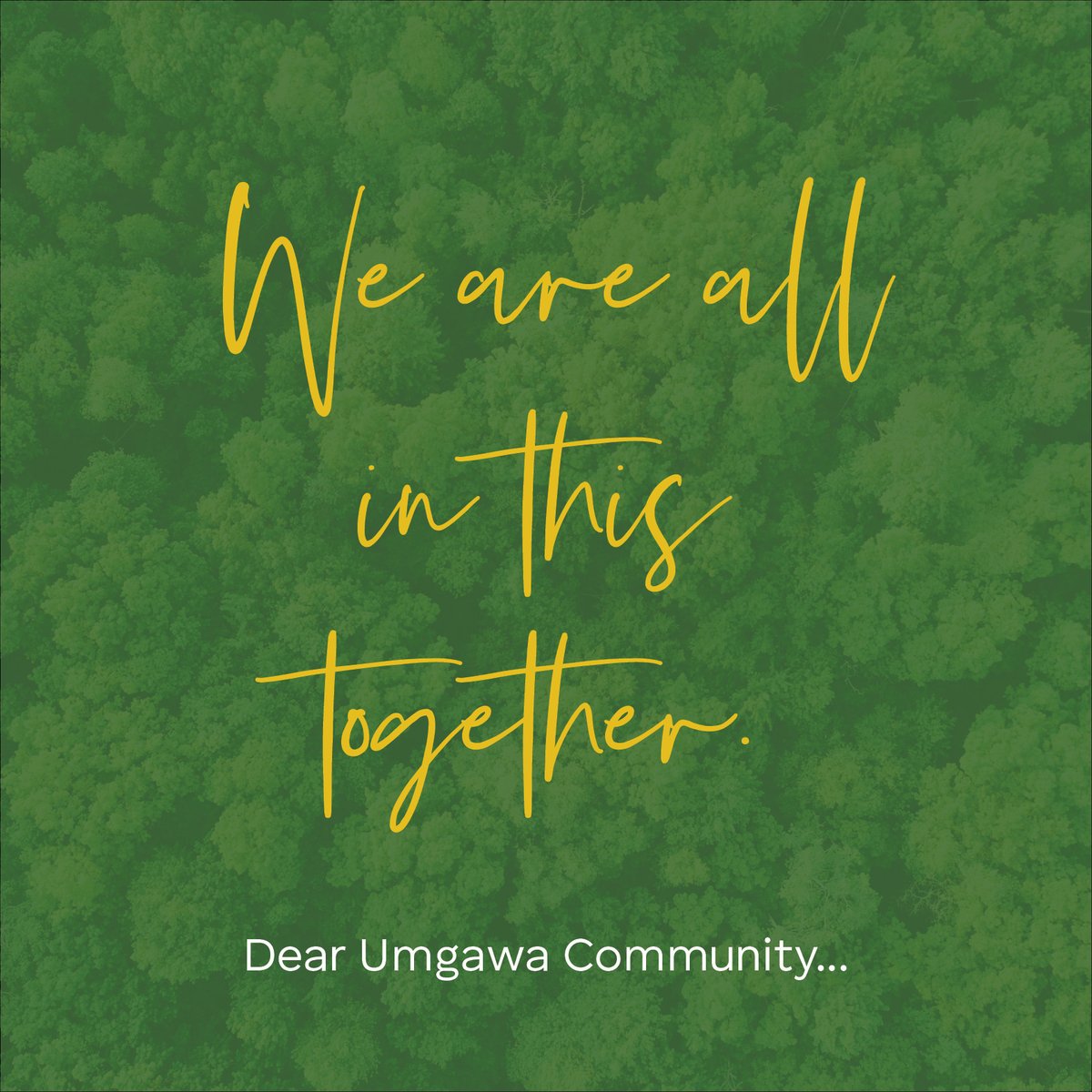 Umgawa's tweet photo. Dear Umgawa Community,
In adherence with Malaysia’s Movement Control Order, Umgawa closed yesterday (17 March 2020) and will remain closed until further notice.

With our thoughts for your health and welfare,
The Umgawa Team https://t.co/WaBhchiM1O