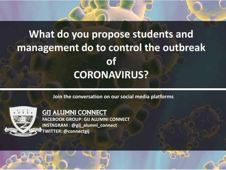 ConnectGij's tweet photo. Let us know what you think. You can also join the conversation on Facebook and and Instagram #gijalumniconnect #gij #coronavirus #ghana https://t.co/vmtTOw3ZYV