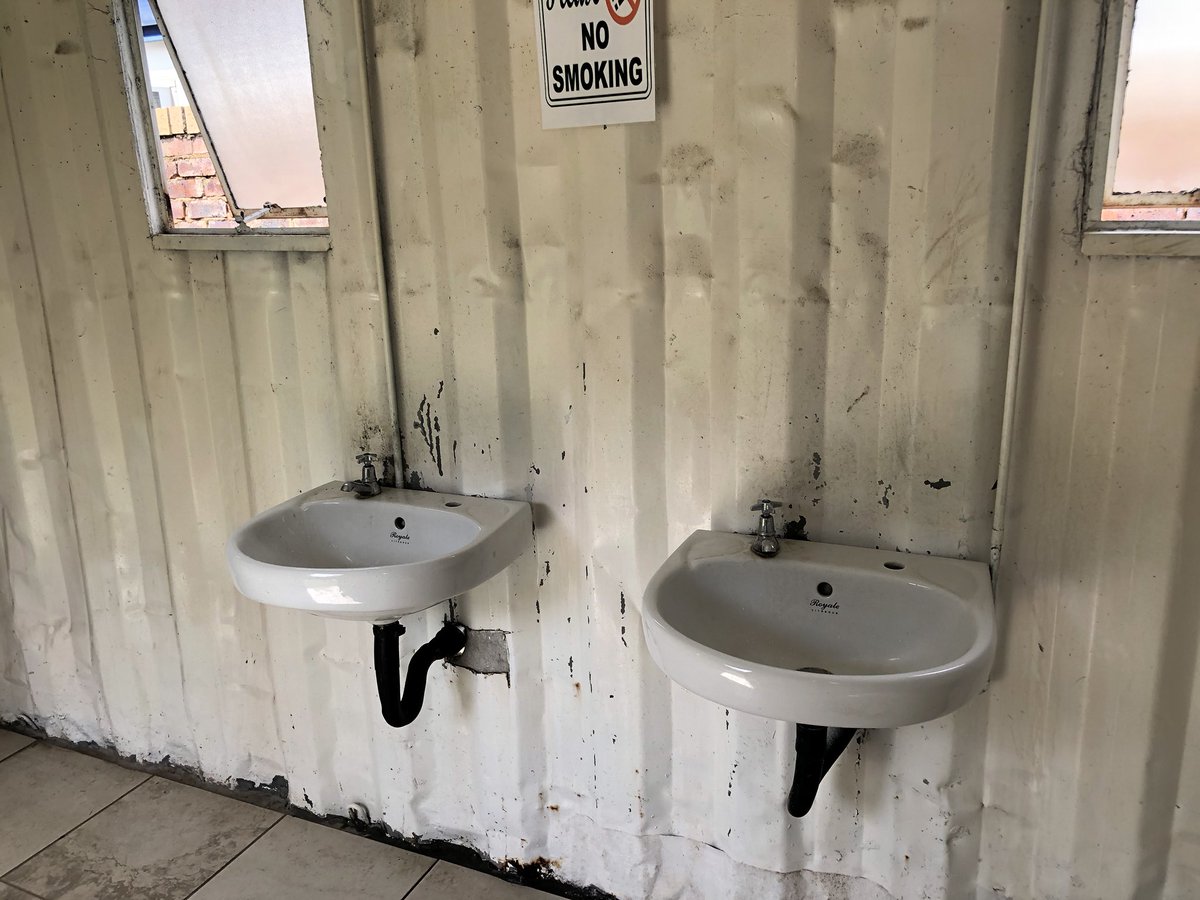 EvolvingYou's tweet image. Randburg Home Affairs toilets. Where’s the soap and tissues? @GovernmentZA @MYANC #OUTASA #HermanMashaba  #pigspotter #CoronaVirusSA