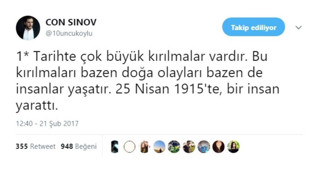 18 Mart Çanakkale Zaferi'ni kutluyor ve aziz şehitlerimizi minnetle anıyoruz.
#ÇanakkaleGeçilmez 
🇹🇷🇹🇷🇹🇷🇹🇷🇹🇷🇹🇷🇹🇷🇹🇷