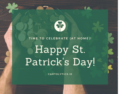 Cartolytics's tweet photo. Wishing all our clients and partners around the world a very Happy St.Patricks Day! ☘

Here’s hoping for good health and luck in the days ahead ☘

#StPatricksDay #StPatricksDay2020 #Software https://t.co/9wARXUSTHI