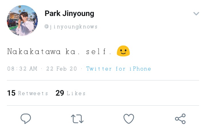 148: ~so ayun. Bumigay din.  #MarkJin