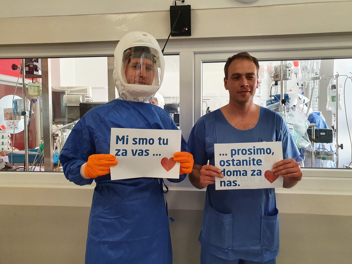 Zdravstveno osebje <a href="/ukclj/">UKC Ljubljana</a> se iskreno zahvaljuje vsem za podporo.  Samo skupaj bomo zmogli.