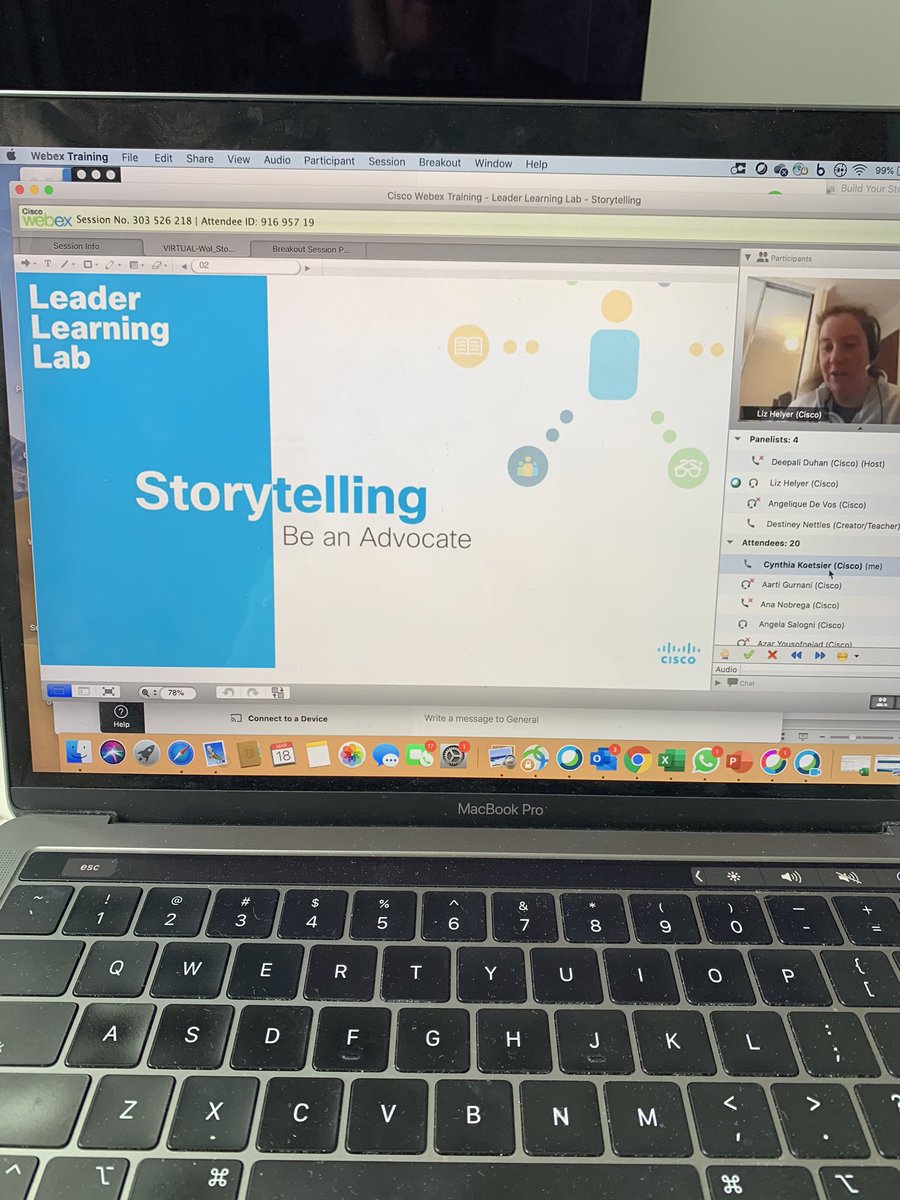 Excited as we start our Storytelling Session as part of our Week 3-Development week as we celebrate #WomenofCisco #CiscoWOI #EachforEqual #LoveWhereYouWork