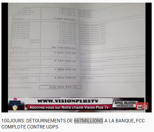 kinshasaweb's tweet photo. #100jOURS #Evaluationducabinetdupresident #Escroquerie #Transparence #StopcorruptionRDC #voyagesdiplomatiques #Logementsociaux #Sautsdemouton #CrimeFinancier: DÉTOURNEMENTS DE #667MILLIONS A LA BANQUE, FCC COMPLOTE CONTRE ... https://t.co/xl3IH9vxXn via @YouTube https://t.co/AGjgg4M7lo
