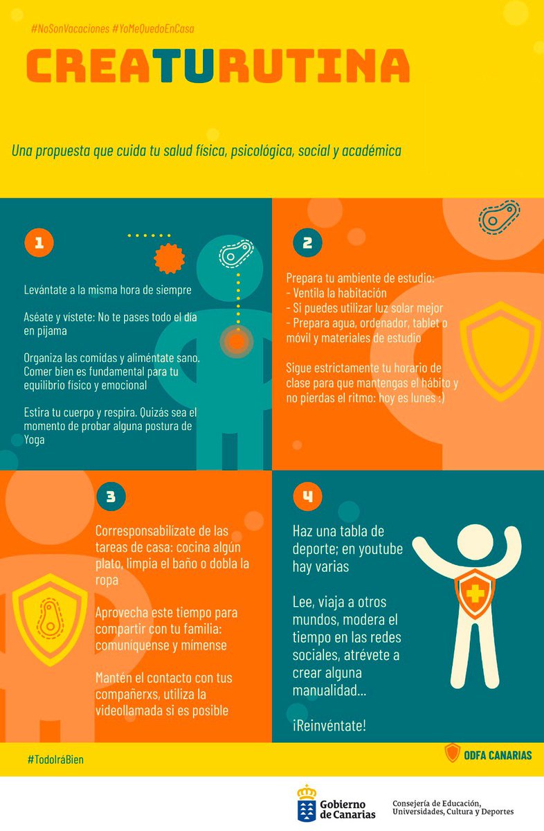 ¡Crea tu rutina! #yomequedoencasa #IESValledelosNuevesequedaencasa