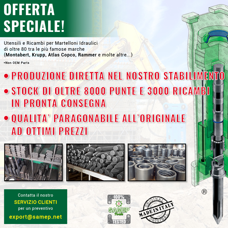 sameptools's tweet image. OFFERTA SPECIALE sul nostro INTERO STOCK.

⚙️ PRODUZIONE DIRETTA NEL NOSTRO STABILIMENTO (100% MADE IN ITALY) ⚙️

🚛💨 STOCK DI OLTRE 8000 PUNTE E 3000 RICAMBI 
IN PRONTA CONSEGNA 🚛💨

💯 QUALITA’ PARAGONABILE ALL’ORIGINALE 
AD OTTIMI PREZZI 💯

CONTATTACI: export@samep.net