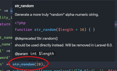 heymichiel's tweet photo. Not sure which plugin in VScode is responsible for doing this, but it's a pretty nice touch to add strikethrough style to methods that are deprecated 🤗 https://t.co/RmLoPwZ47S