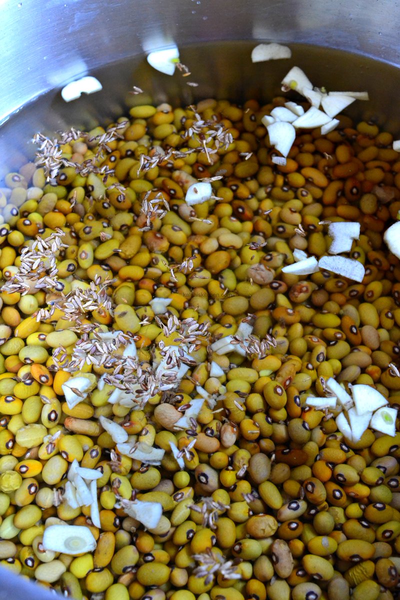 Beans in any form will be forever delicious but this yellow bean coconut milk stew will always have a special place in my soul!!! Boiled my beans with whole cumin and also included some while stewing.See my full recipe: 