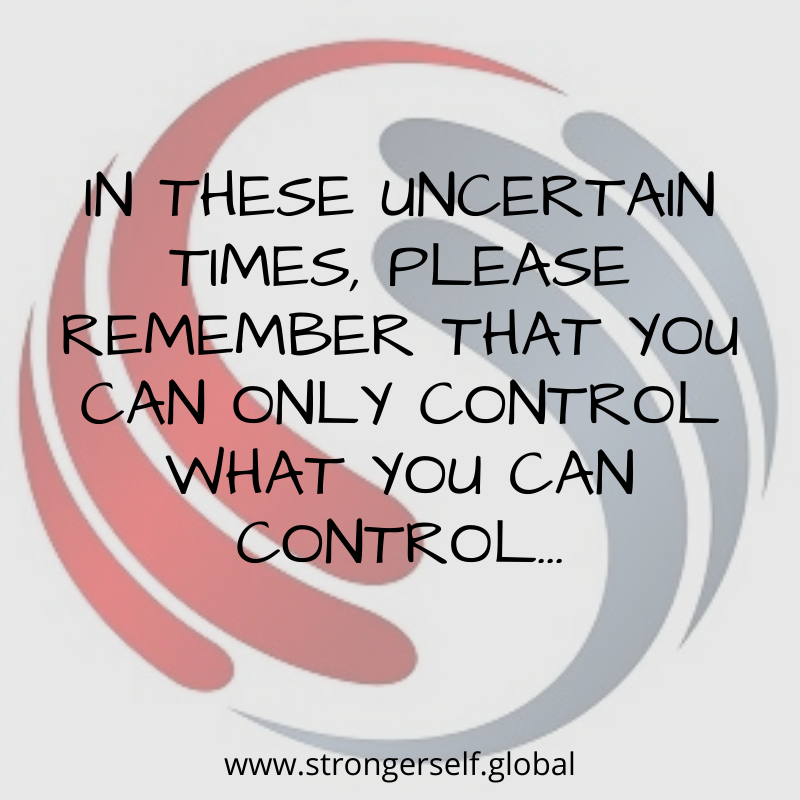 stronger_self's tweet photo. In these uncertain times, please remember that you can only control what you can control #humanperformance #humanoptimisation #staysafe #lookafteryourselves #remainpositive https://t.co/UnI9Ip0rI4